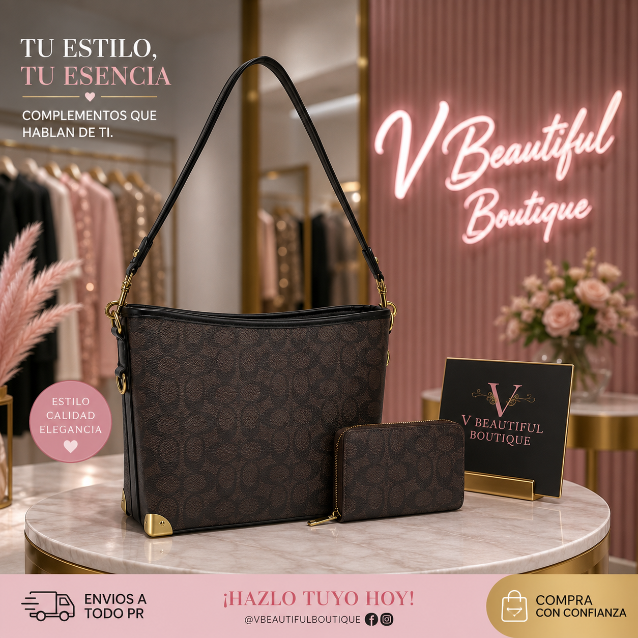 Handbag with Wallet Set