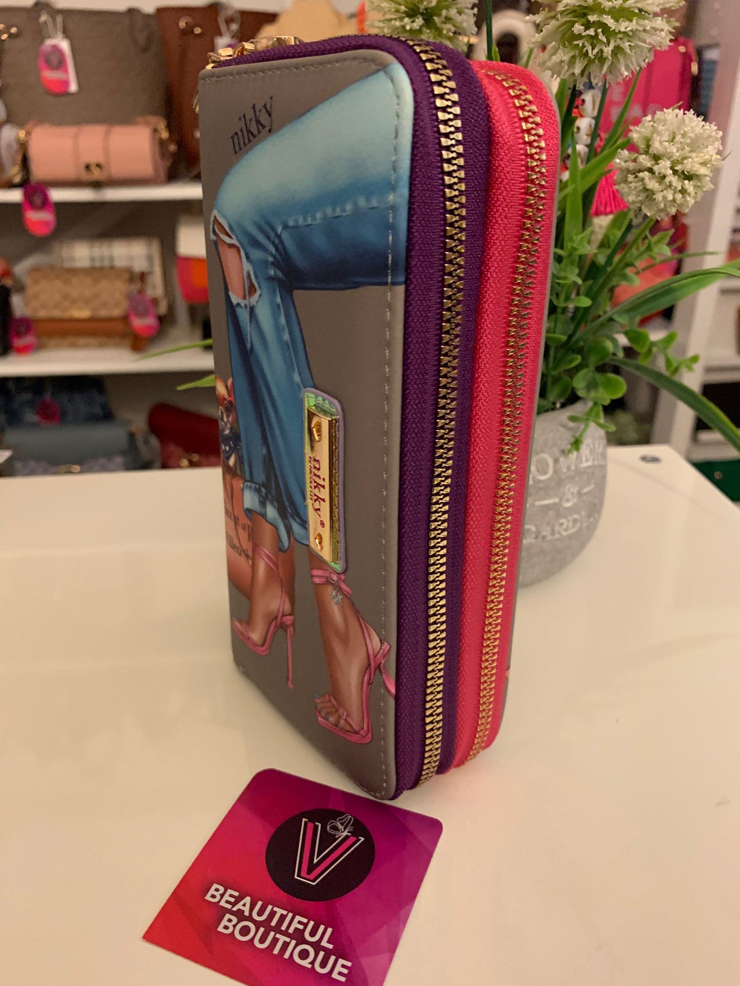 Nikky Double Zipper Wallet
