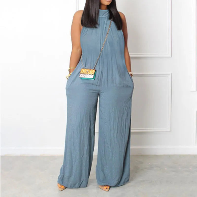 Wide-Leg Jumpsuit - Plus Size