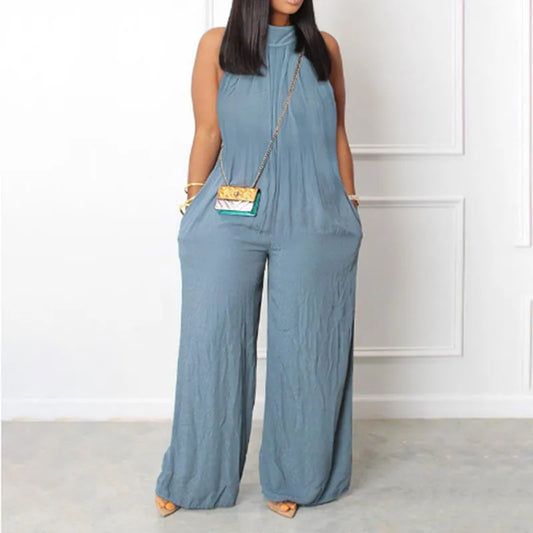 Wide-Leg Jumpsuit - Plus Size