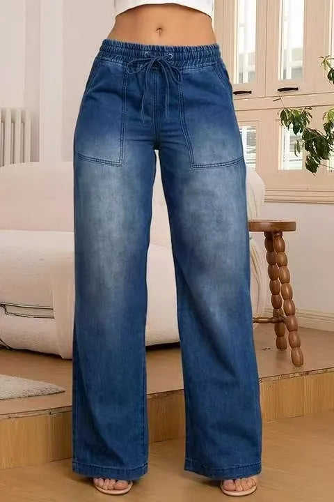 Casual Slim Straight Jeans